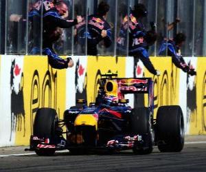 yapboz Mark Webber - Red Bull - Hungaroring, Macaristan Grand Prix 2010